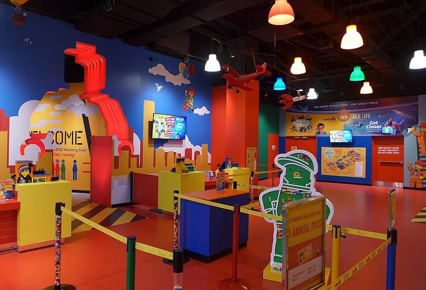 Colourful interior of LEGOLAND Discovery Centre at Chadstone