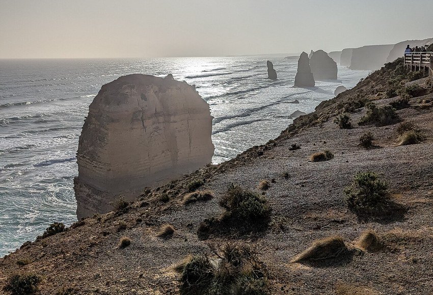Twelve Apostles coastal formations on the Great Ocean Road